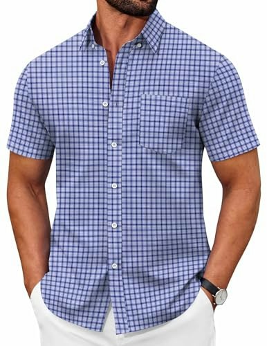 Coofandy Men's Short Sleeve Oxford Button Down Shirt: $19.99 Coofandy Men's Short Sleeve Oxford Button Down Shirt: $19.99