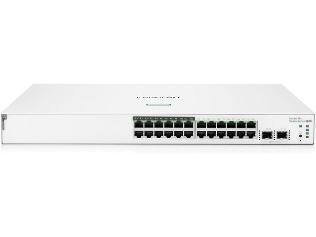 HPE Networking Instant On 1830 24-Port Gigabit Smart-Managed Layer 2 PoE Ethernet Switch: $779.98