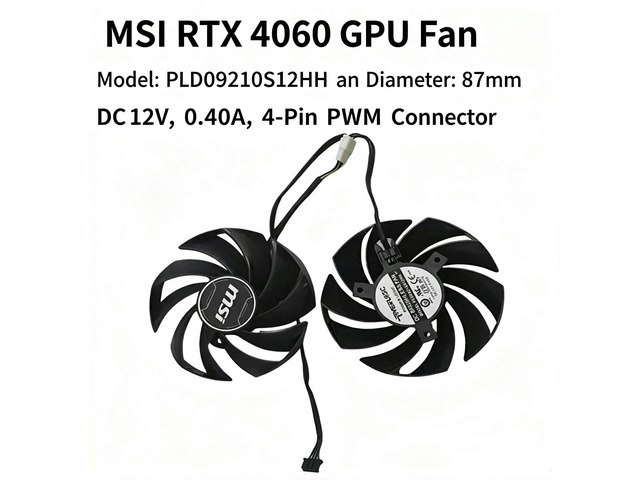 MSI RTX 4060, 4060Ti, and 4070 Ventus 2X Graphics Card Cooling Fan Replacement: $30.89 MSI RTX 4060, 4060Ti, and 4070 Ventus 2X Graphics Card Cooling Fan Replacement: $30.89