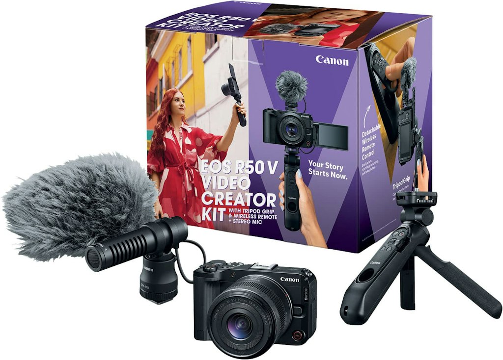 Canon EOS R50 Video Creator Kit: $1,199 Canon EOS R50 Video Creator Kit: $1,199