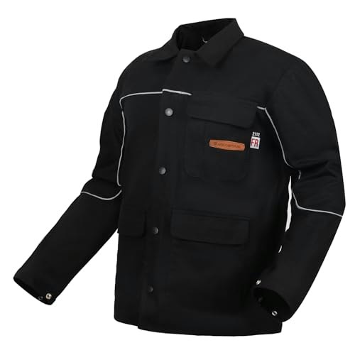 Arccaptain Flame Resistant Cotton Welding Jacket: $36.49