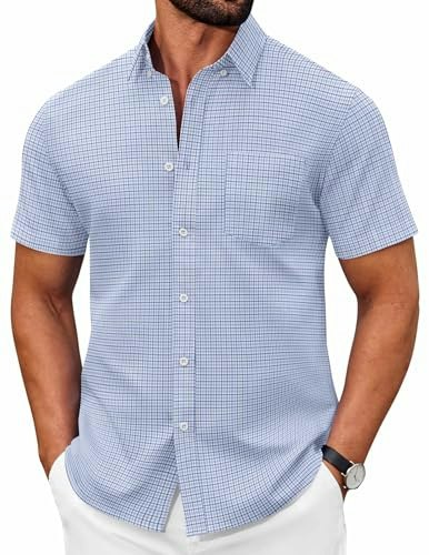Coofandy Men's Short Sleeve Oxford Shirt: $19.99 Coofandy Men's Short Sleeve Oxford Shirt: $19.99