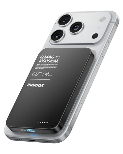 Momax Q.Mag 10,000mAh Magnetic Portable Charger: $33.99 Momax Q.Mag 10,000mAh Magnetic Portable Charger: $33.99