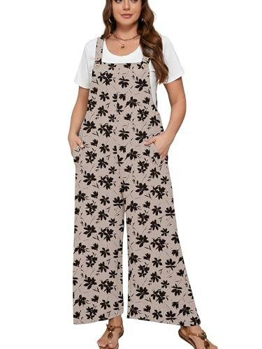 AusLook Plus Size Wide Leg Jumpsuit: $19.99 AusLook Plus Size Wide Leg Jumpsuit: $19.99