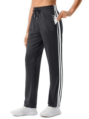 Women's Athletic Track Pants with Zipper Pockets: $33.99 Women's Athletic Track Pants with Zipper Pockets: $33.99