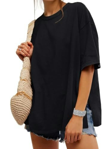 Unclecat Women's Oversized Short Sleeve T-Shirt: $12.33 Unclecat Women's Oversized Short Sleeve T-Shirt: $12.33