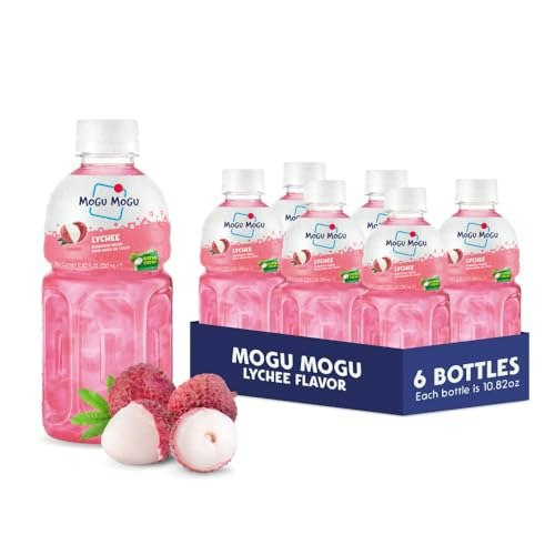 Mogu Mogu Lychee Nata de Coco Juice Drink 6-Pack: $12.74