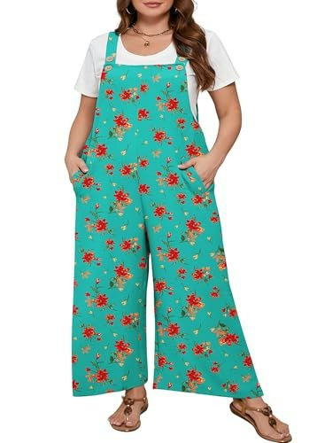 AusLook Plus Size Wide Leg Jumpsuit: $19.99 AusLook Plus Size Wide Leg Jumpsuit: $19.99