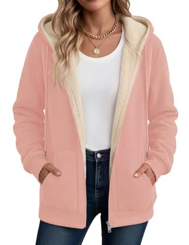 Zeagoo Women's Fleece Zip-Up Hooded Jacket: $40.84 Zeagoo Women's Fleece Zip-Up Hooded Jacket: $40.84