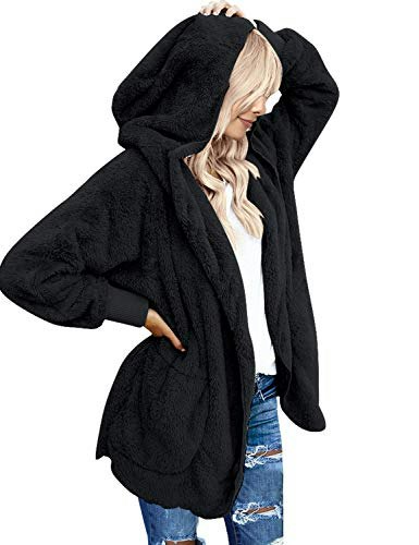 LookbookStore Women's Fleece Hooded Open Front Cardigan: $19.97 LookbookStore Women's Fleece Hooded Open Front Cardigan: $19.97