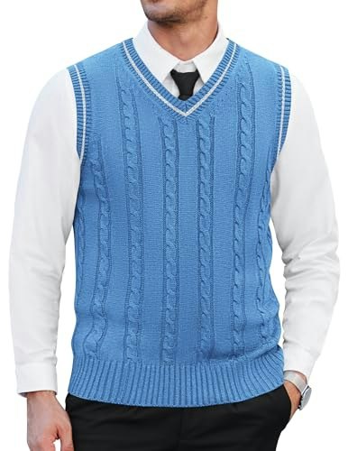 Coofandy Men's V-Neck Sweater Vest: $19.98