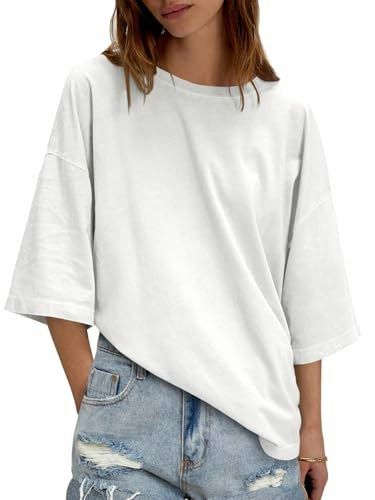 Tankaneo Women's Oversized Loose Fit T-Shirt: $9.99 Tankaneo Women's Oversized Loose Fit T-Shirt: $9.99