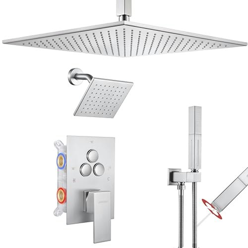 Vanfoxle Brushed Nickel Shower Faucet System: $383.99