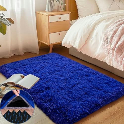 2x3-Foot Navy Blue Shaggy Area Rug: $14.44 2x3-Foot Navy Blue Shaggy Area Rug: $14.44