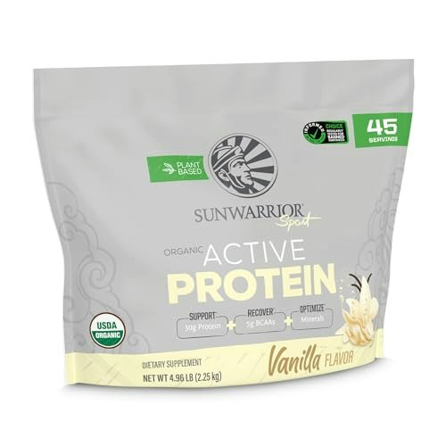 Sunwarrior Organic Plant-Based Protein Powder 45-Serving Container: $86.67