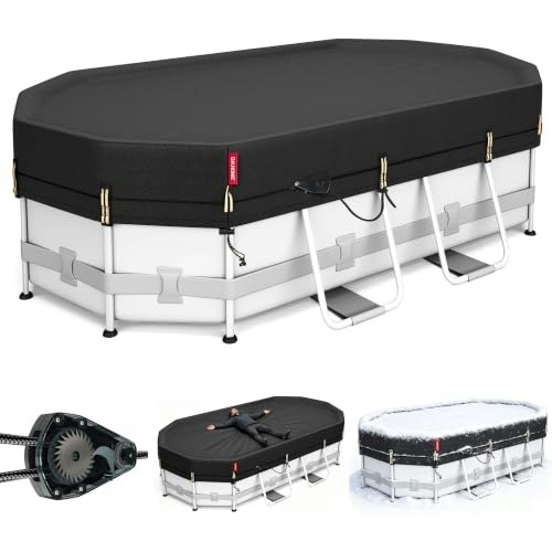 QH.HOME 10x16-Foot Oval Winter Pool Cover: $50.98