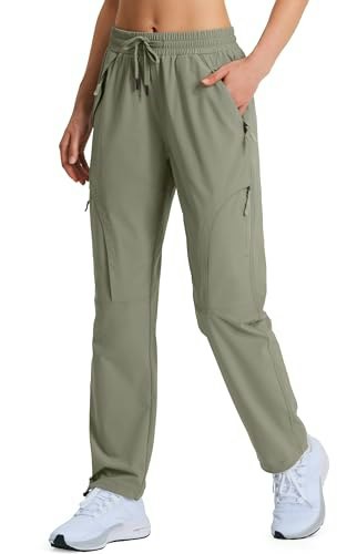 Hugut Women's Lightweight Hiking Cargo Safari Pants: $31.43 Hugut Women's Lightweight Hiking Cargo Safari Pants: $31.43