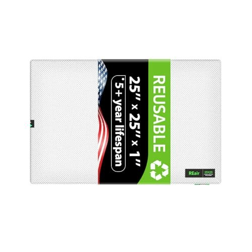 Reair 25x25x1 MERV 8 Washable Air Filter: $14.21