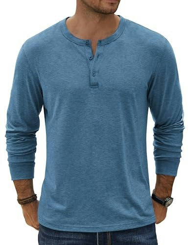 Coofandy Men's Long Sleeve Henley Shirt: $14.98 Coofandy Men's Long Sleeve Henley Shirt: $14.98