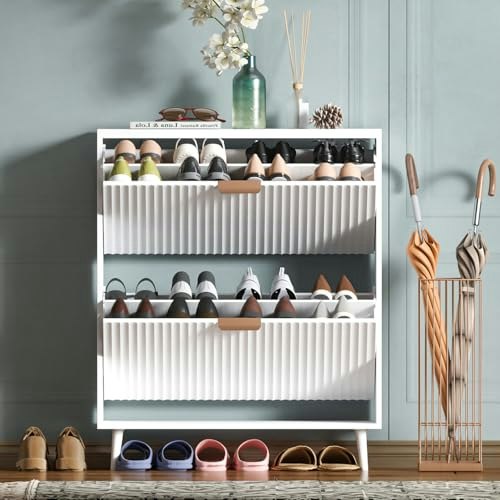 Qivomix 2-Drawer Freestanding Shoe Cabinet: $101.99 Qivomix 2-Drawer Freestanding Shoe Cabinet: $101.99