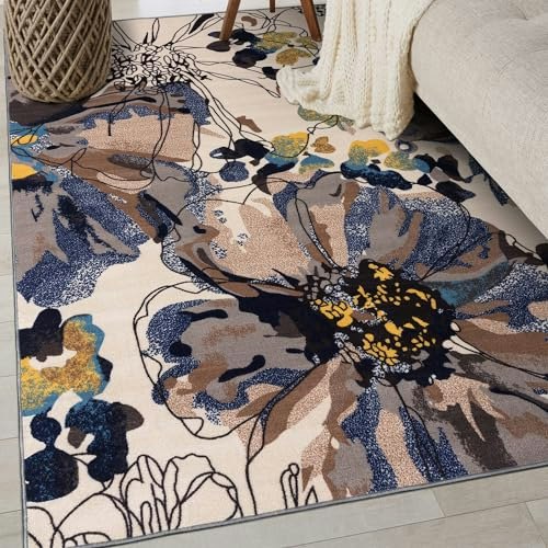 Rugshop Bright Flowers Non-Slip 3'3" x 5' Area Rug: $40.86 Rugshop Bright Flowers Non-Slip 3'3" x 5' Area Rug: $40.86