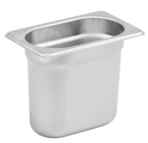 Winco 2.9-Quart 1/9-Size 6-Inch Deep Stainless Steel Steam Table Pan: $10.99 Winco 2.9-Quart 1/9-Size 6-Inch Deep Stainless Steel Steam Table Pan: $10.99
