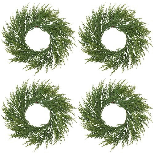 Saro Lifestyle 9.5-Inch Artificial Cypress Wreath 4-Pack: $20.62 Saro Lifestyle 9.5-Inch Artificial Cypress Wreath 4-Pack: $20.62