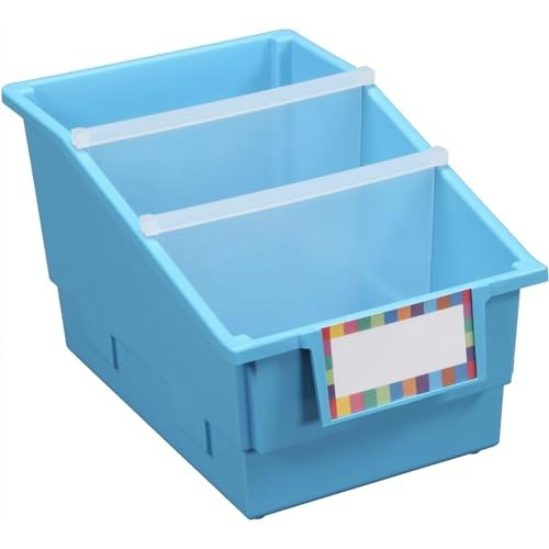 Really Good Stuff Neon Blue Chapter Book Library Bins with Dividers: $61.99 Really Good Stuff Neon Blue Chapter Book Library Bins with Dividers: $61.99