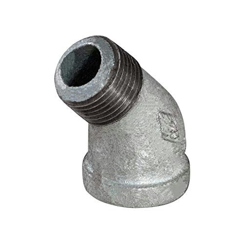 Supply Giant 2-1/2-inch 45-Degree Galvanized Malleable Iron Street Elbow: $25.26 Supply Giant 2-1/2-inch 45-Degree Galvanized Malleable Iron Street Elbow: $25.26
