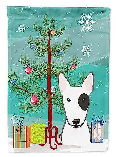 Caroline's Treasures Bull Terrier Christmas Garden Flag: $16.18