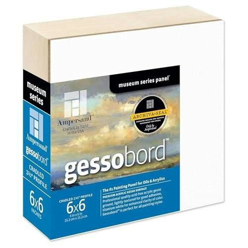 Ampersand 6"x6" Gessobord Cradle: $17.86