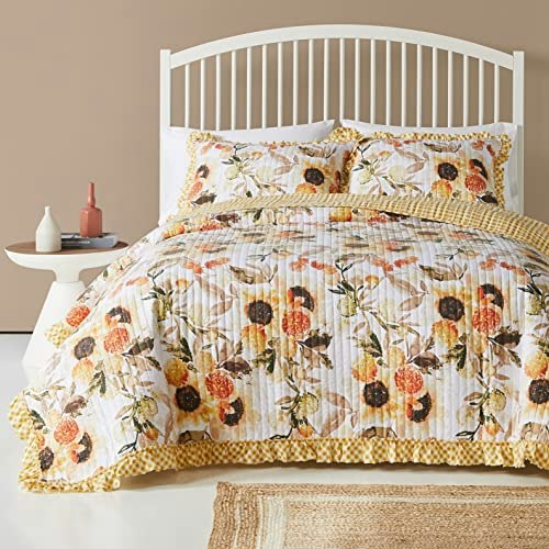 Greenland Home Somerset Full/Queen Ruffled Gingham Quilt Set: $80.15 Greenland Home Somerset Full/Queen Ruffled Gingham Quilt Set: $80.15