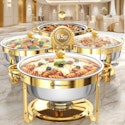 6.5-Quart Round Chafing Dish Buffet Set 4-Pack for $112 + free shipping