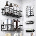Eudele Adhesive Shower Caddy 5-Pack for $10 + free shipping w/ Prime