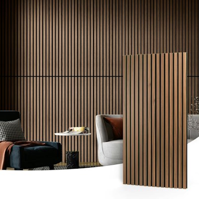 Art3d Fluted Acoustic Wood Slat Wall Panel 2-Pack for $66 + free shipping