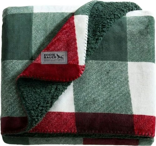 Eddie Bauer 50" x 70" Reversible Throw Blanket for $14 + free shipping w/ Prime