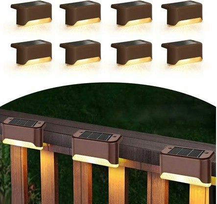Solar Deck Lights 8-Pack: $15, or $13 for new customers