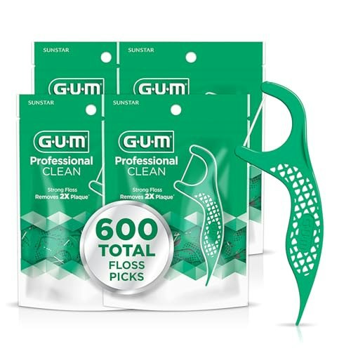Gum Professional Clean Dental Floss Picks 600-Count: $13.76 Gum Professional Clean Dental Floss Picks 600-Count: $13.76