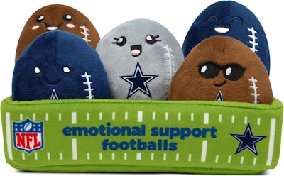 Emotional Support Plush Footballs for Preorder for $17 + free shipping w/ Prime