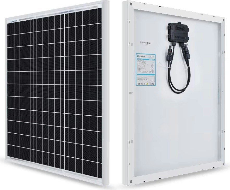 Renogy 50W 12V Monocrystalline Solar Panel: $20 Renogy 50W 12V Monocrystalline Solar Panel: $20