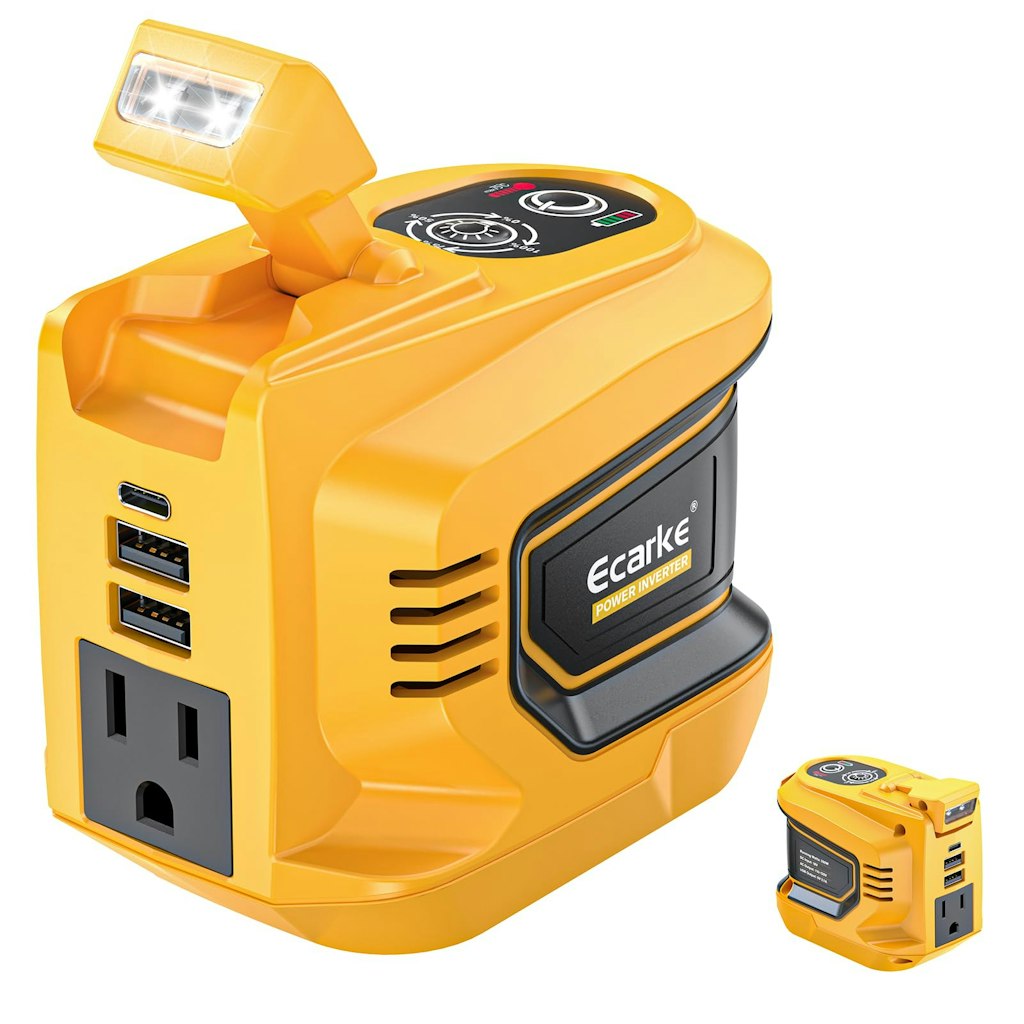 Ecarke 220W Portable Power Inverter for DeWALT 20V Battery: $21 Ecarke 220W Portable Power Inverter for DeWALT 20V Battery: $21