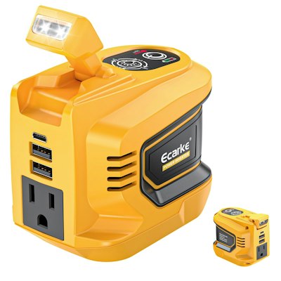 Ecarke 220W Portable Power Inverter for DeWALT 20V Battery for $21 + free shipping w/ Prime