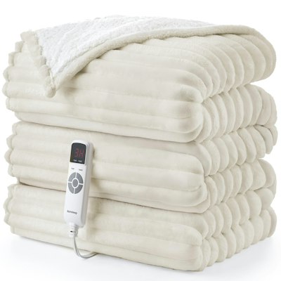 Hansleep Electric Heated Throw Blanket 50" x 60" for $30 + free shipping w/ Prime
