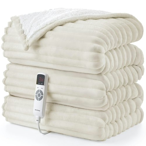 Hansleep Electric Heated Throw Blanket 50" x 60" for $30 + free shipping w/ Prime