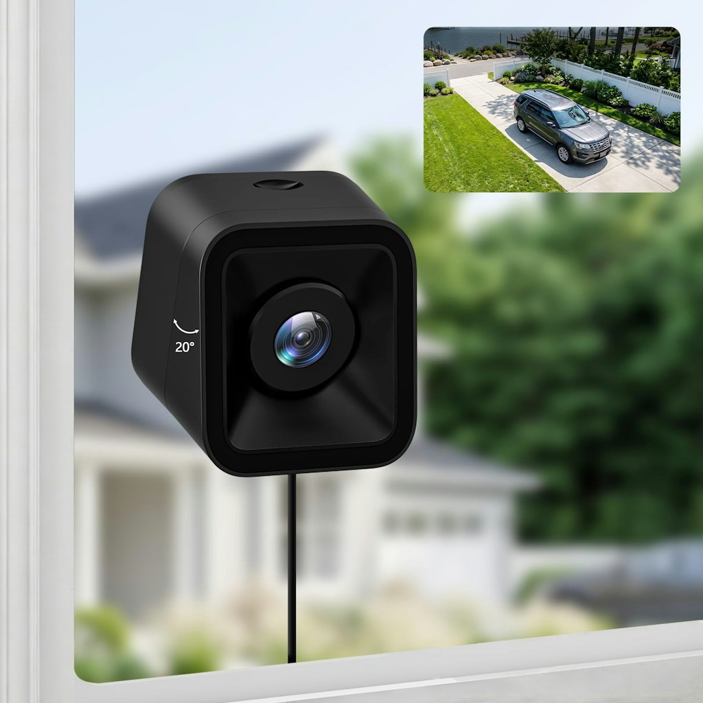 Hieasy Home Window Security Camera w/ Adjustable Angle Bracket: $25