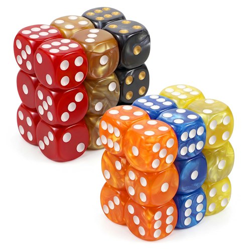 36-Piece 6-Sided Dice Set for $8 + free shipping w/ Prime