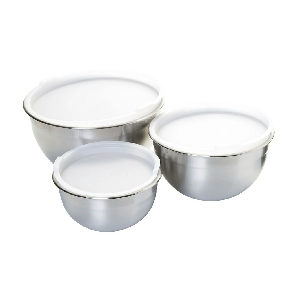 Cuisinart 3 Piece Stainless Steel Mixing Bowl Set: $39