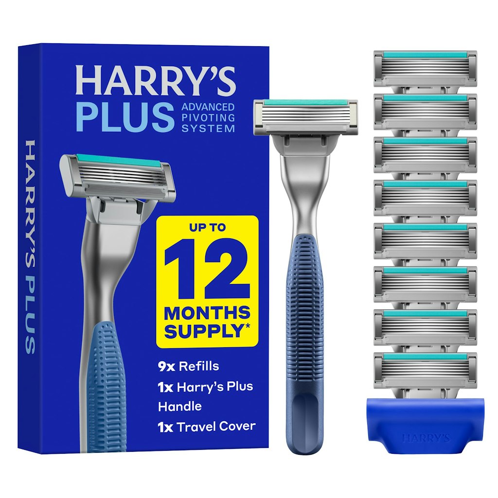Harry’s Plus Razor with 9 Blade Cartridges: $17 via Sub & Save