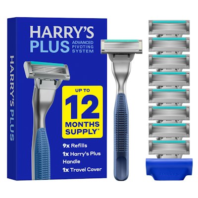 Harry’s Plus Razor with 9 Blade Cartridges for $17 via Sub & Save + free shipping