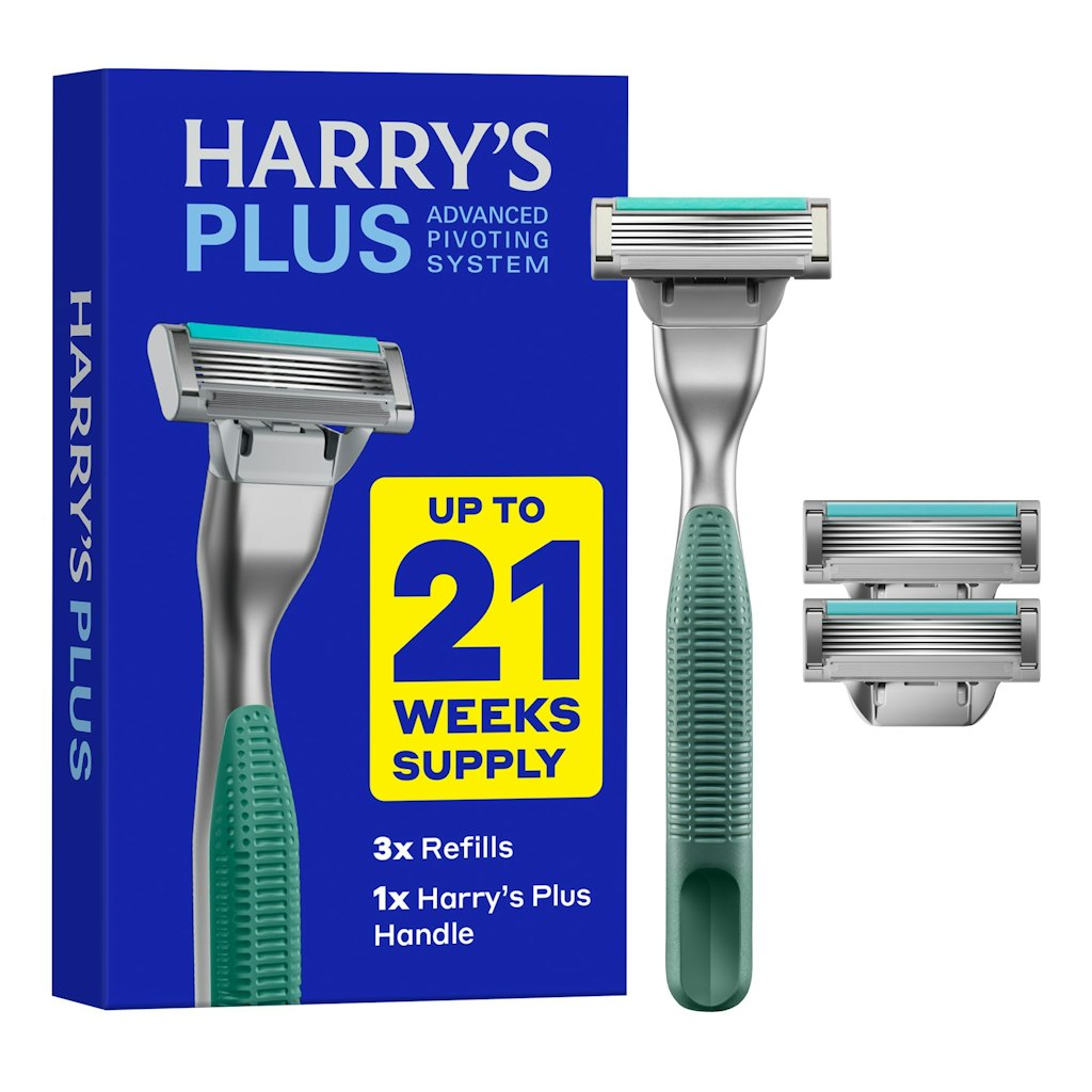 Harry's Plus Razor Kit with Premium Handle and 3 Blades: $9 via Sub & Save